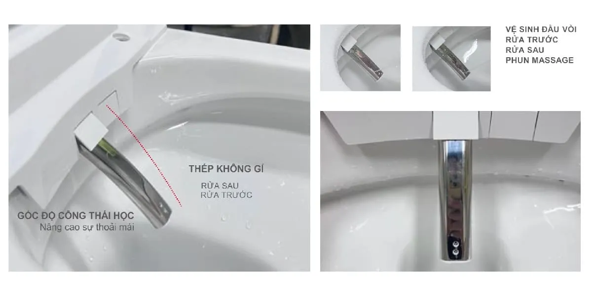 Bồn cầu treo tường điện tử American Standard 103032BL00 + 103026SH00