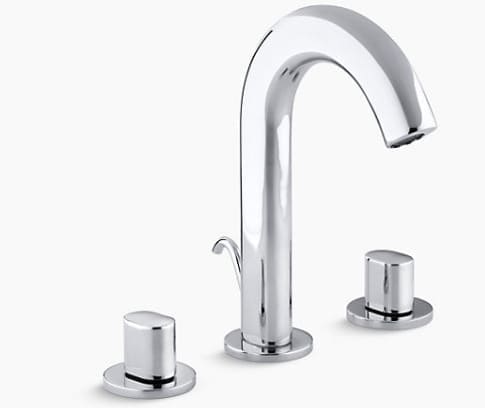 Vòi chậu rửa 3 lỗ nóng lạnh Kohler Oblo K-10086T-9-CP