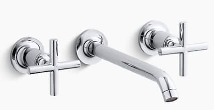 Vòi Lavabo Nóng Lạnh Âm Tường Mỹ Kohler Purist K-14415T-3-BN