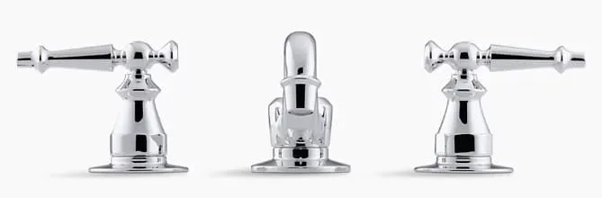 Vòi chậu rửa 3 lỗ nóng lạnh Kohler Antique K-108-4-AU