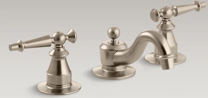 Vòi chậu rửa 3 lỗ nóng lạnh Kohler Antique K-108-4-BV