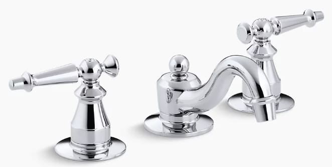 Vòi chậu rửa 3 lỗ nóng lạnh Kohler Antique K-108-4-CP