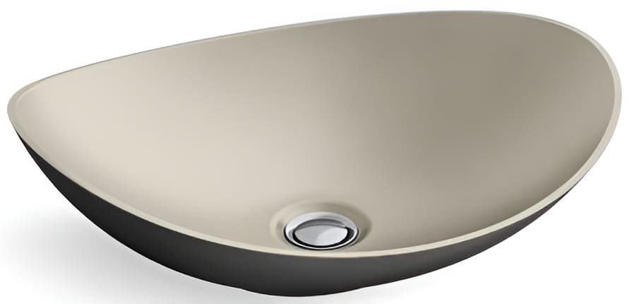 Chậu rửa mặt Kallista P74108-BLK-WHB