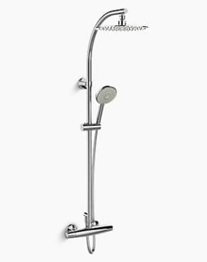 Sen tắm cây đứng Rain Duet Kohler K-11827T-7-CP