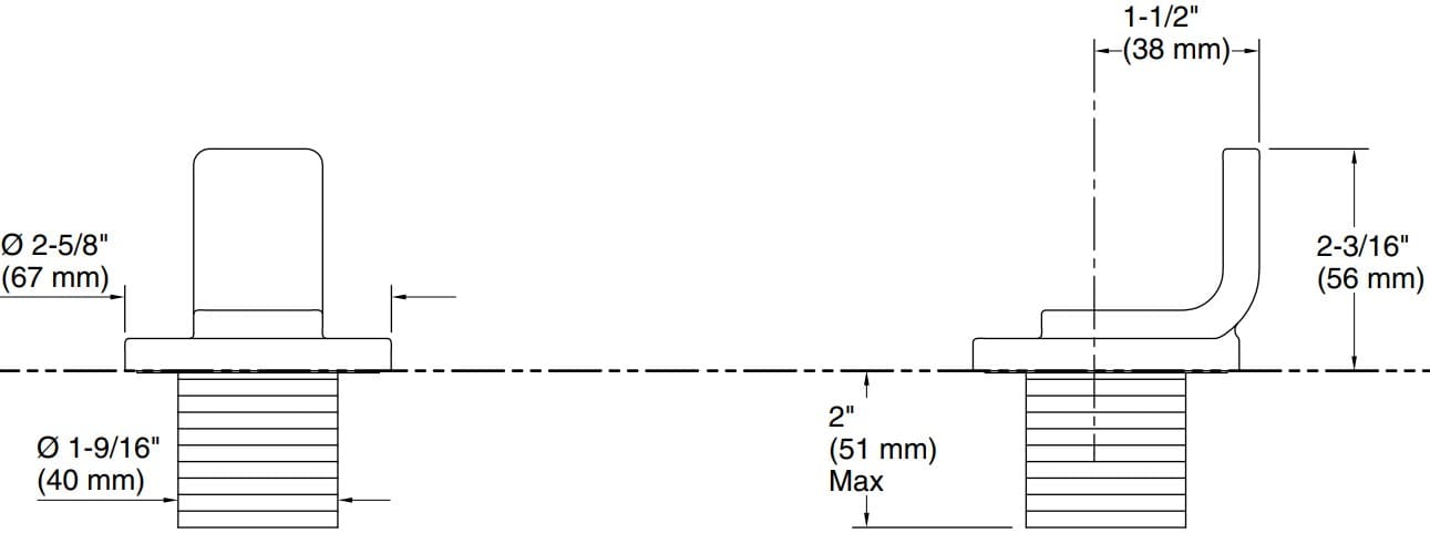 Bản vẽ tay cầm chuyển hướng nước Kallista P34223-LV