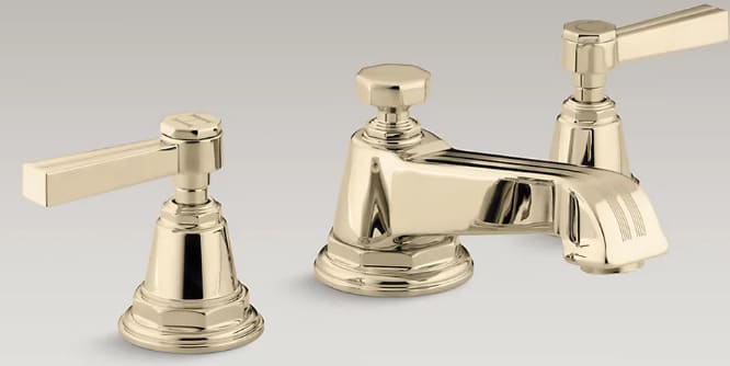 Vòi chậu rửa nóng lạnh Pinstripe Kohler K-13132-4B-AF