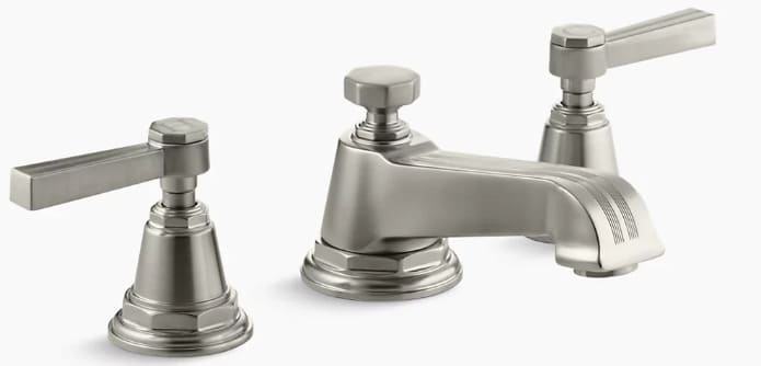 Vòi chậu rửa nóng lạnh Pinstripe Kohler K-13132-4B-BN