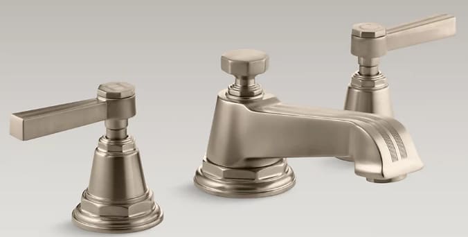 Vòi chậu rửa nóng lạnh Pinstripe Kohler K-13132-4B-BV