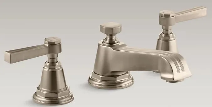 Vòi chậu rửa nóng lạnh Pinstripe Kohler K-13132-4B-BV