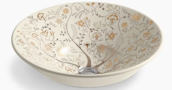 Chậu rửa đặt bàn Mille Fleurs Kohler K-14223-T9-47