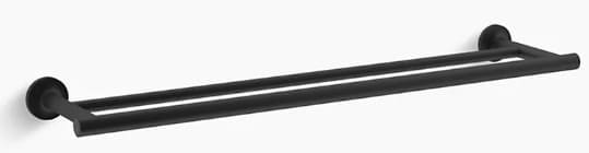 Thanh treo khăn đôi Purist kohler K-14375-BL