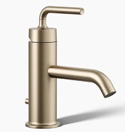 Vòi chậu rửa nóng lạnh Purist Kohler K-14402-4A-BV