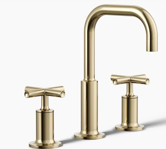 Vòi chậu rửa nóng lạnh 3 chân Purist Kohler K-14406-3-AF