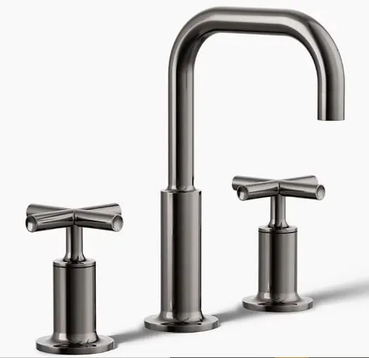 Vòi chậu rửa nóng lạnh 3 chân Purist Kohler K-14406-3-TT