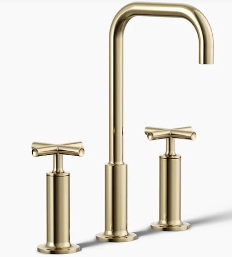 Vòi chậu rửa nóng lạnh 3 chân Purist Kohler K-14408-3-AF