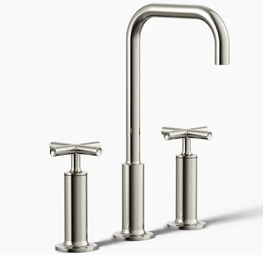 Vòi chậu rửa nóng lạnh 3 chân Purist Kohler K-14408-3-SN