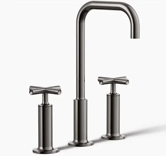 Vòi chậu rửa nóng lạnh 3 chân Purist Kohler K-14408-3-TT