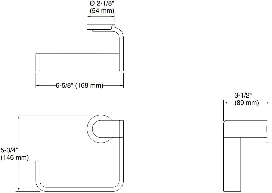 Bản vẽ vòng khăn Kallista P34247