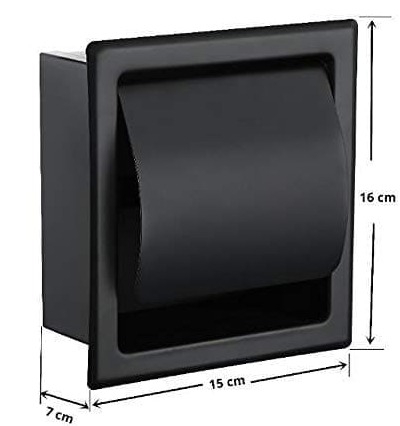 Bản vẽ kỹ thuật Hộp đựng giấy âm tường màu đen Miken MK-6610-B