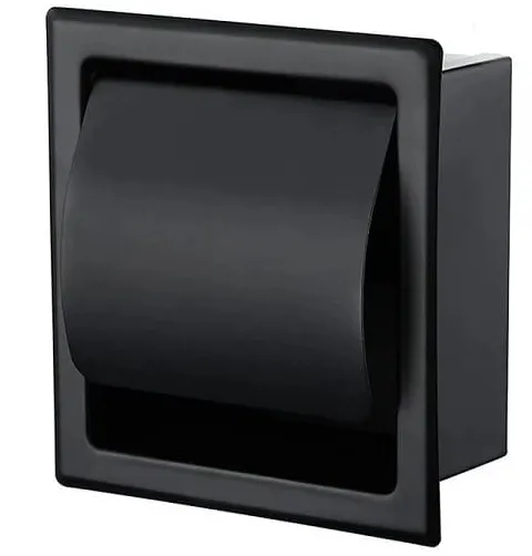 Hộp đựng giấy âm tường màu đen Miken MK-6610-B