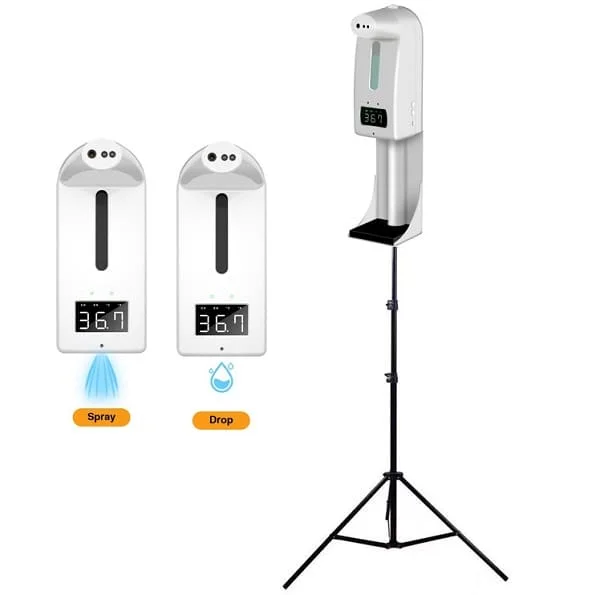 Máy xịt cồn tự động kết hợp máy đo thân nhiệt Miken MKXC-K10 Pro
