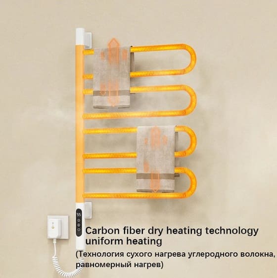 Giàn sấy khăn màu đen thông mình kết nối Wifi Miken G65B-Wifi