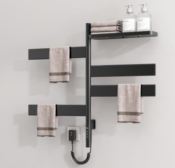 Giàn sấy khăn màu đen thông mình kết nối Wifi Miken G69B-Wifi 