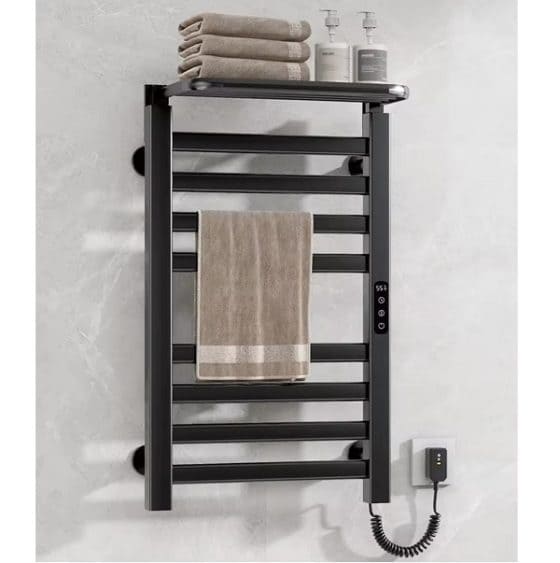 Giàn sấy khăn mặt khăn tắm màu đen Miken R395B-Wifi