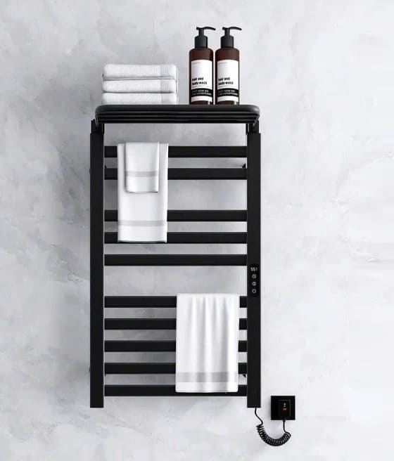 Giàn sấy khăn màu đen kết nối APP điện thoại thông minh Miken R396B-Wifi