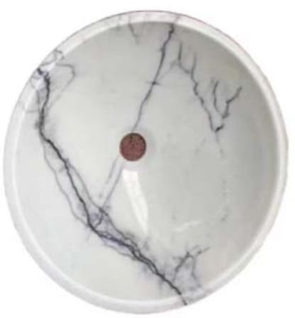 Chậu rửa mặt đặt bàn cao cấp BRAVAT X22117W 