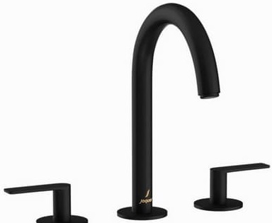 Vòi rửa mặt lavabo màu đen 3 chân Ấn Độ Jaquar LAG-BLM-91189PSLV