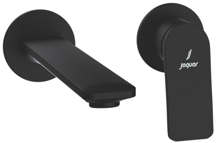 Vòi rửa mặt âm tường 2 chân màu đen JAQUAR Ấn Độ LAG-BLM-91231NKV
