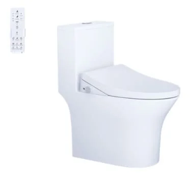 Bồn cầu 1 khối nắp điện tử Caesar C1391+TAF512H
