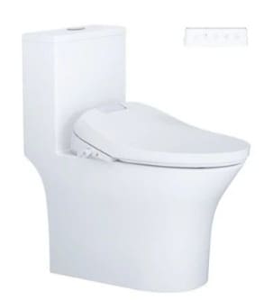 Bồn cầu 1 khối nắp điện tử Caesar C1391+TAF610H