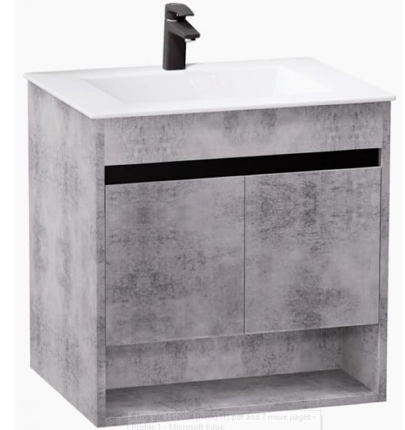 Bộ Tủ Chậu Treo Tường Lavabo Caesar LF5030+EH05030ASV 