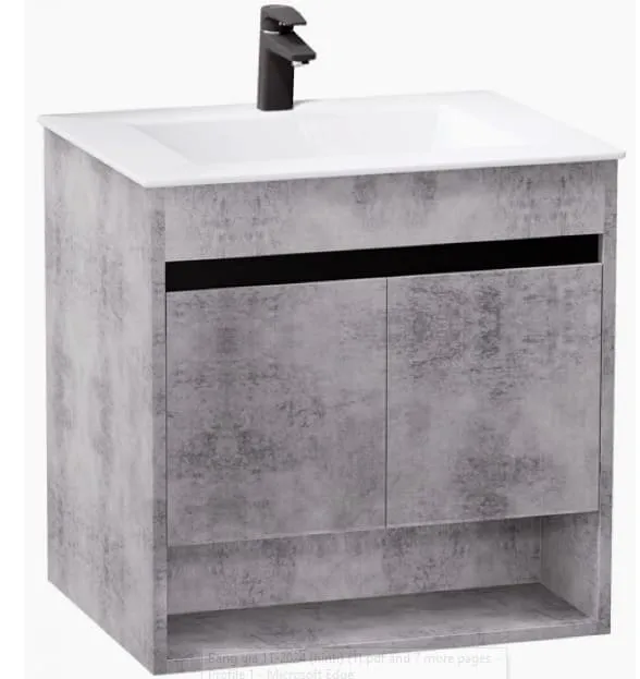 Bộ Tủ Chậu Treo Tường Lavabo Caesar LF5030+EH05030ASV 