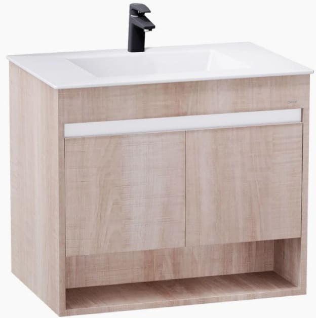 Bộ Tủ Chậu Treo Tường Lavabo Caesar LF5032+EH15032AW7V