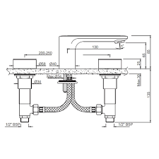 Bản vẽ kỹ thuật vòi chậu rửa mặt Jaquuar LAG-GBP-91189CSRV