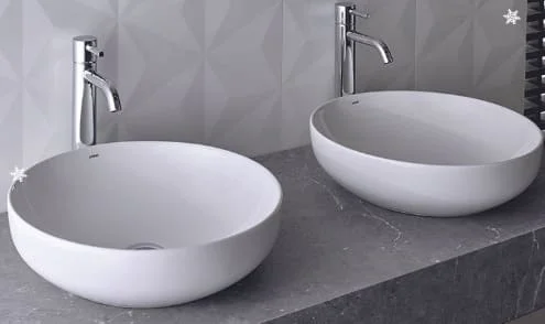 Chậu rửa mặt oval đặt bàn Axent L312-1101-M1