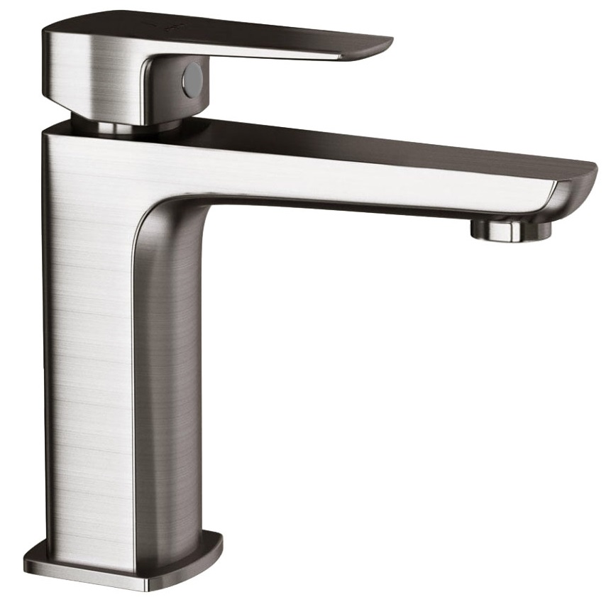 Vòi chậu rửa mặt nóng lạnh màu thép không rỉ Ấn Độ Jaquar KUP-SSF-35011BPMV