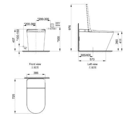 Bồn cầu thông minh Axent W330-0431H-M1