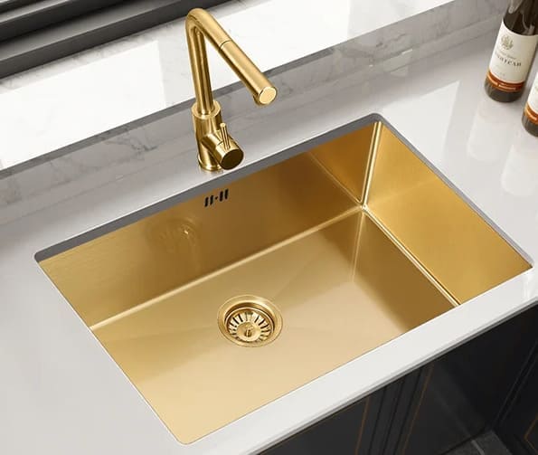 Chậu bếp mạ vàng Cleanmax SUS8045