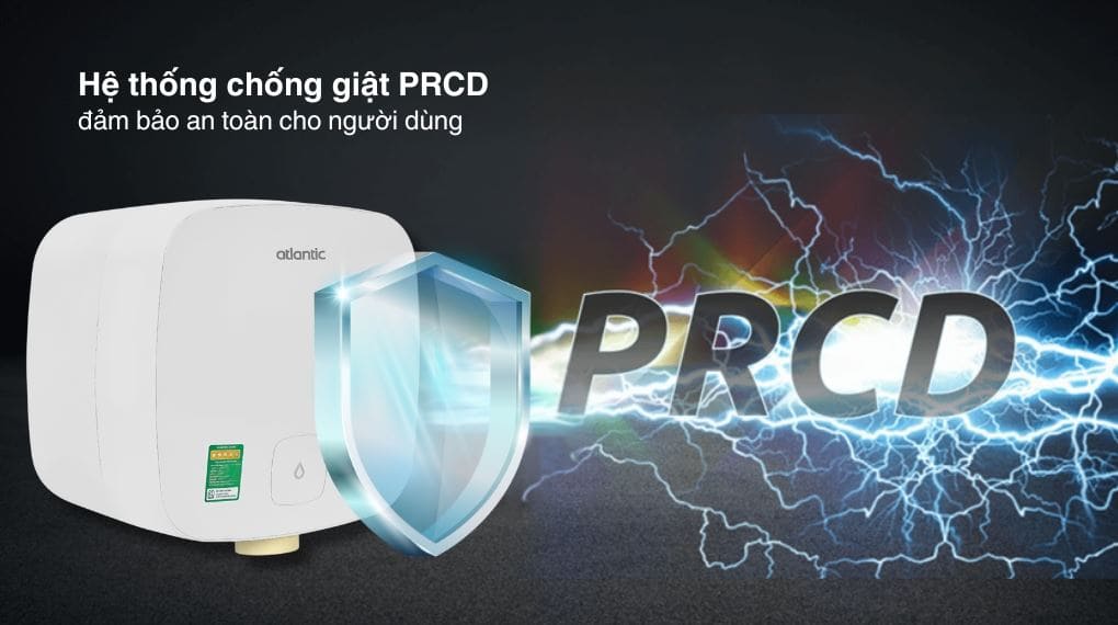 Bình Nóng Lạnh Vuông 30L Atlantic Ami Squa 30