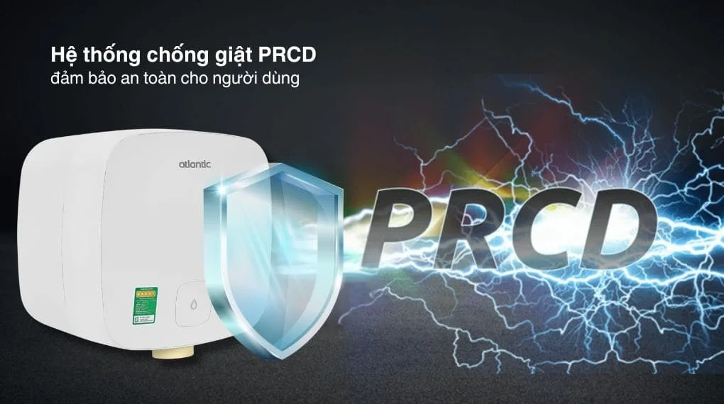 Bình Nóng Lạnh Vuông 30L Atlantic Ami Squa 30