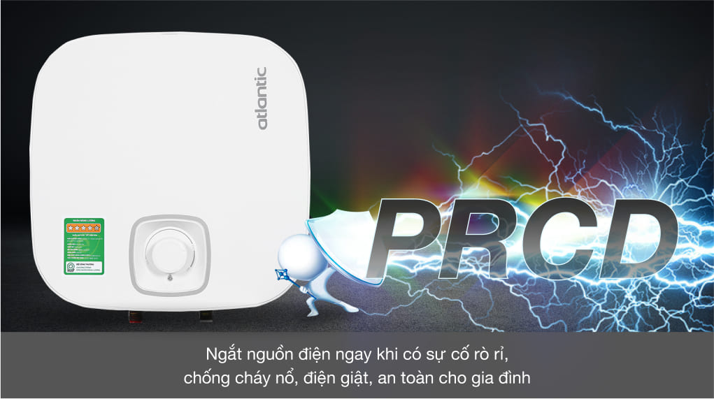 Bình Nóng Lạnh Vuông 15L Atlantic Nato lite 15