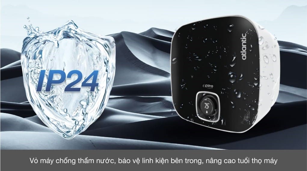 Bình Nóng Lạnh Vuông 30L Atlantic Nato plus 30