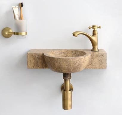 Chậu Rửa Mặt Treo Tường Đá Tự Nhiên Kanly MAR6M4V 