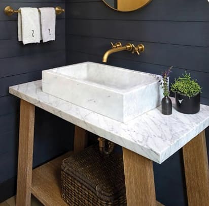 Chậu Rửa Mặt Đặt Bàn Đá Tự Nhiên Kanly MAR93V 