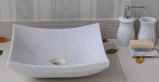 Chậu Rửa Mặt Đặt Bàn Đá Tự Nhiên Kanly MAR33V 