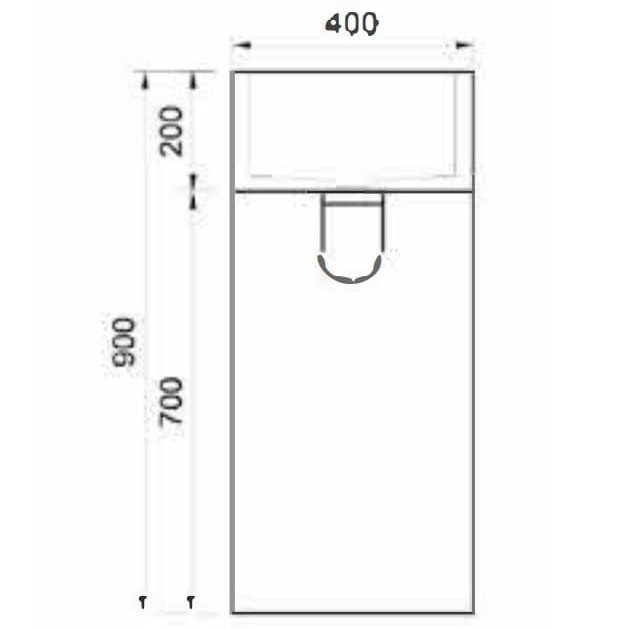 Bản vẽ kỹ thuật Chậu Rửa Mặt Đặt Sàn Đá Tự Nhiên Kanly MAR74Fi 